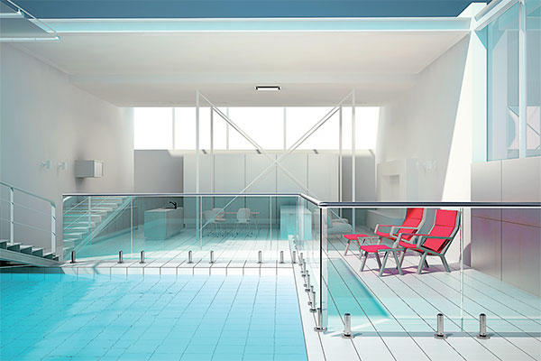 游泳池玻璃圍欄