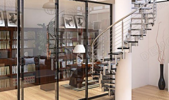 設計鋼結構旋轉樓梯時尺寸如何擬定？