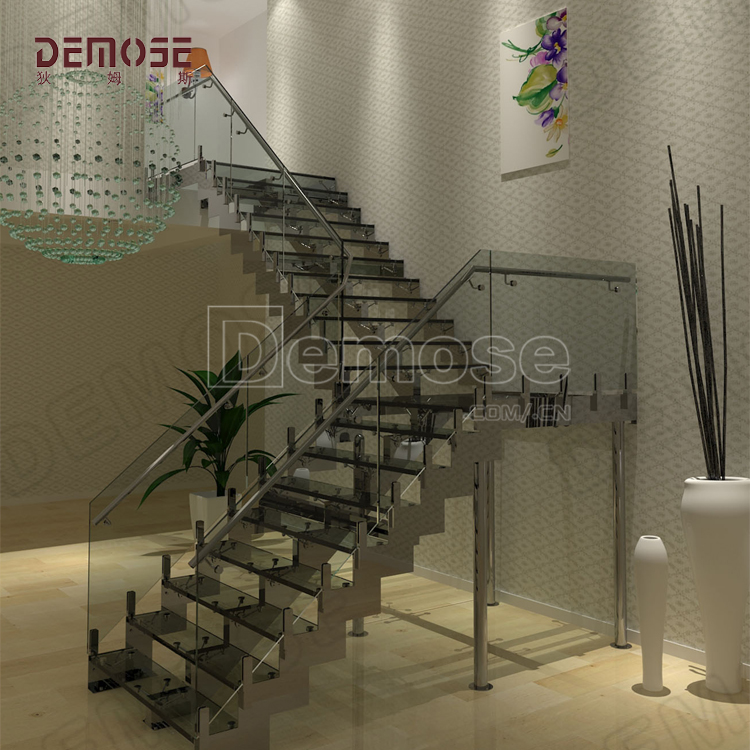 巴西室內(nèi)鋼玻璃樓梯工程