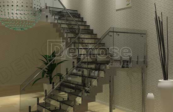 不銹鋼樓梯欄桿