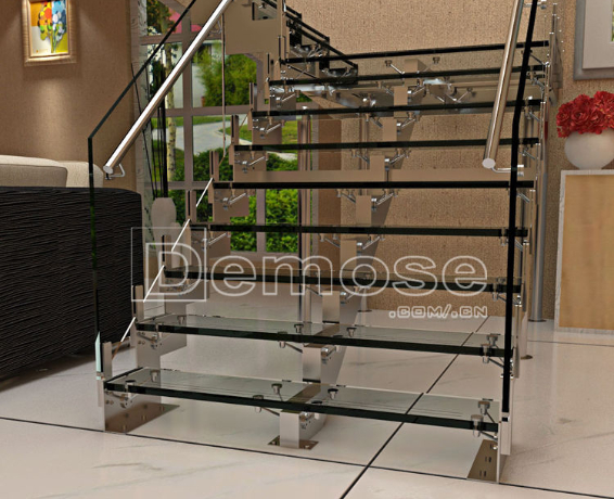 不銹鋼玻璃樓梯圖片 不銹鋼玻璃樓梯圖片