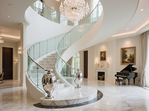 別墅樓梯定制：大尺寸與異形設(shè)計的實用美學(xué)