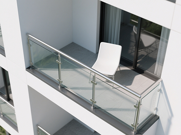 不銹鋼夾玻璃陽(yáng)臺(tái)欄桿多少錢一方