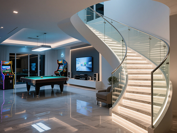 別墅樓梯定制：大尺寸與異形設(shè)計的實用美學(xué)